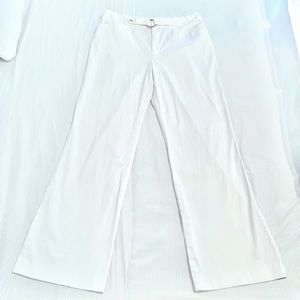 Ralph Lauren LRL White Wide Leg Tailored Trousers